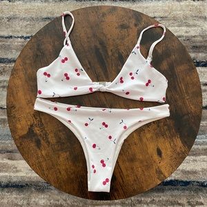 Wanderlust Swim Cherry Thong Bikini